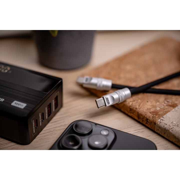 NEWELL NL4984 Kabel USB-C 100 W 2 m silikonowy czarny