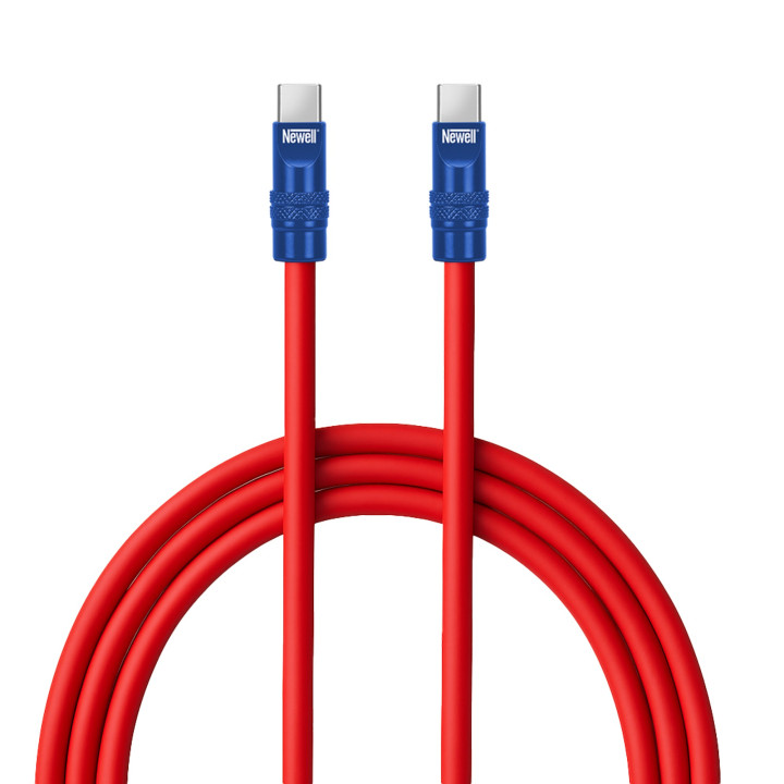 NEWELL NL4988 Kabel USB-C 100 W 2 m silikonowy czerwono-granatowy