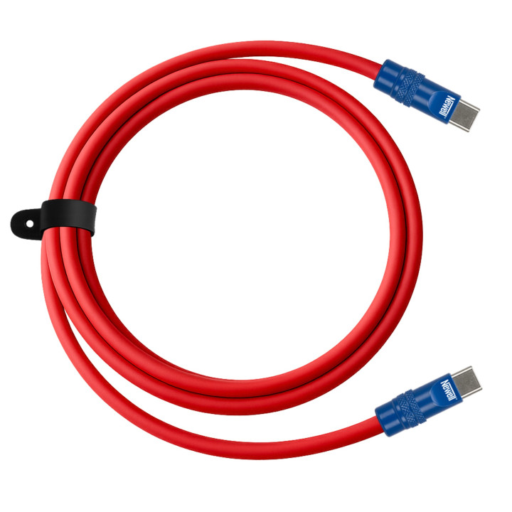 NEWELL NL4988 Kabel USB-C 100 W 2 m silikonowy czerwono-granatowy