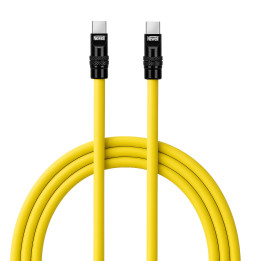 NEWELL NL4987 Kabel USB-C 100 W 2 m silikonowy żółto-czarny