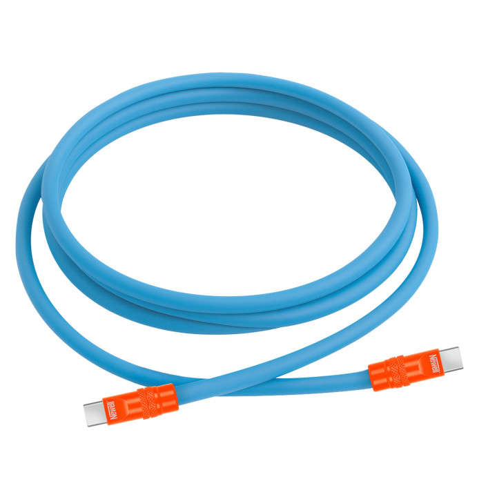 NEWELL NL4986 Kabel USB-C 100 W 2 m silikonowy niebiesko-pomarańczowy