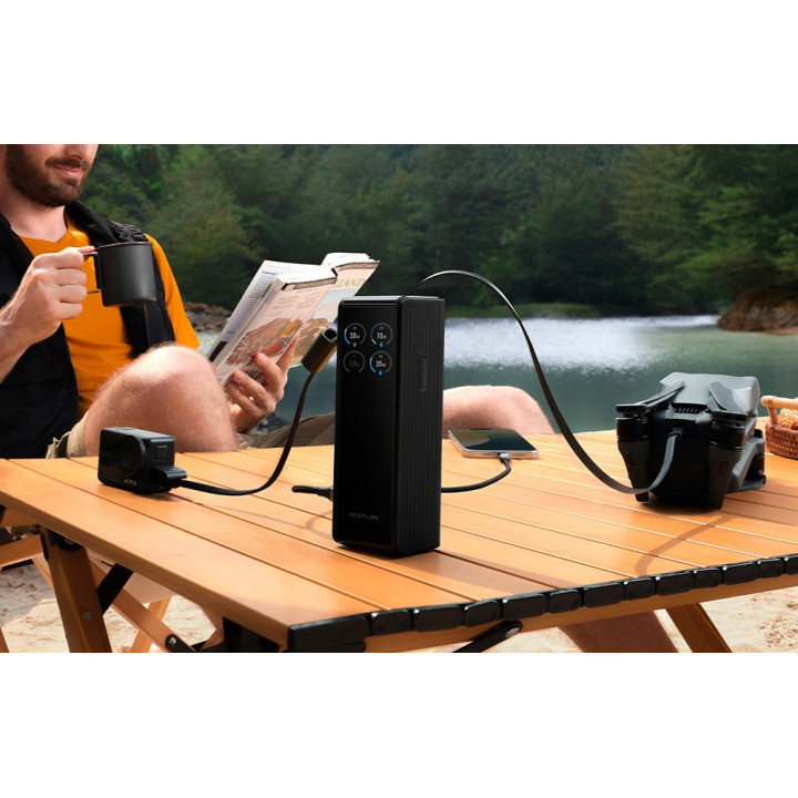 ECOFLOW RAPID Power Bank 25000mAh 170W wbudowane kable 100W