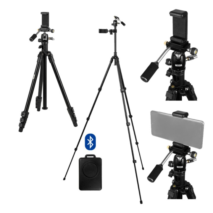 MITOYA MTY202F Statyw fotograficzny + pilot bluetooth  48- 150cm