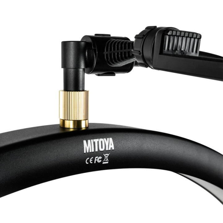 MITOYA MTYM8X Lampa kosmetyczna LED 2700-5600K na statywie czarna