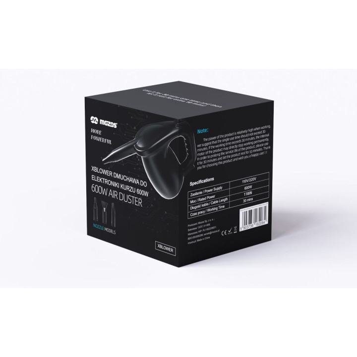 MOZOS XBLOWER dmuchawa do czyszczenia 600W