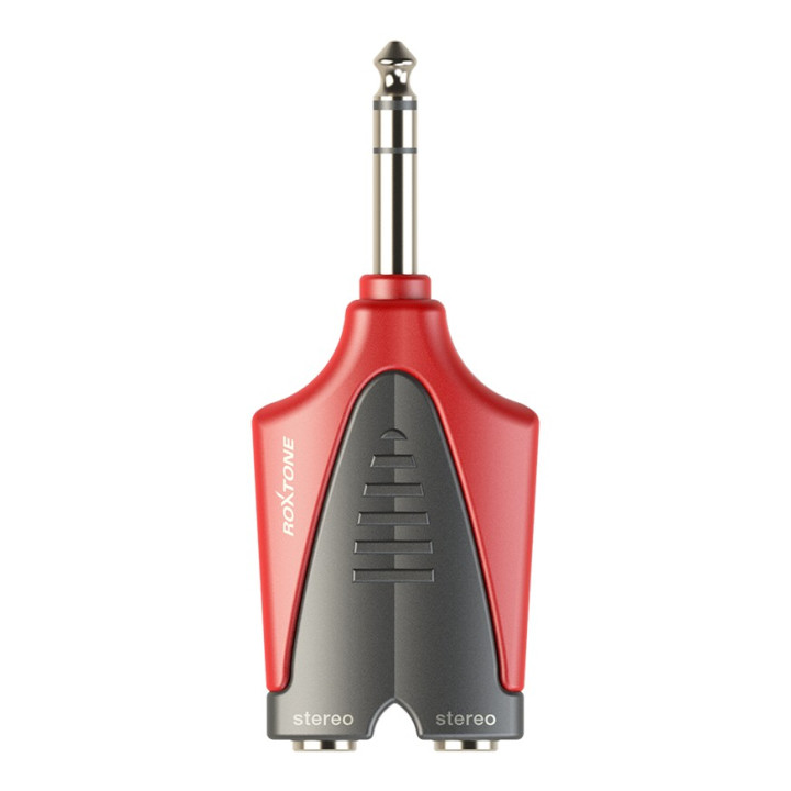 Rozdzielacz wtyk jack stereo 6.3mm - 2x gniazdo jack stereo 6.3mm