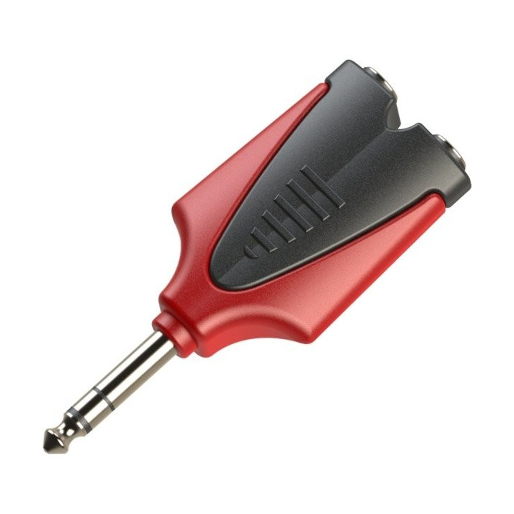 Rozdzielacz wtyk jack stereo 6.3mm - 2x gniazdo jack stereo 6.3mm