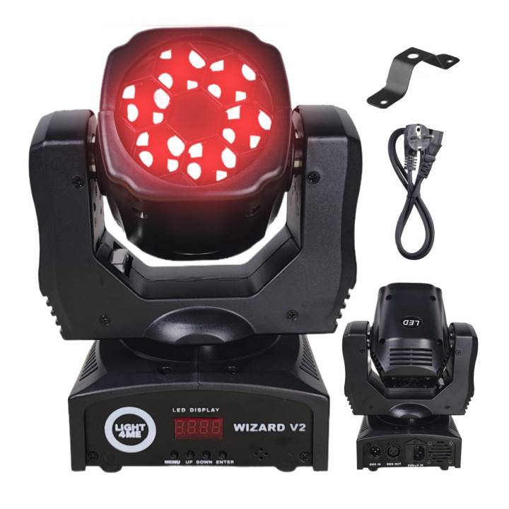 LIGHT4ME WIZARD v2 głowica ruchoma FX oświetlenie sceniczne DMX 6x10W RGBW LED