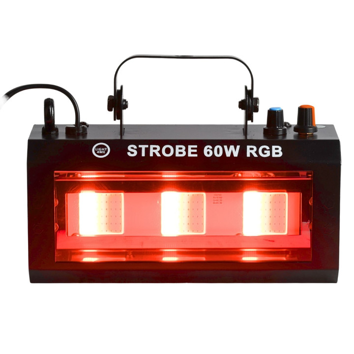 STROBE 60W RGB efekt oświetleniowy stroboskop sceniczny 3x20W COB LED