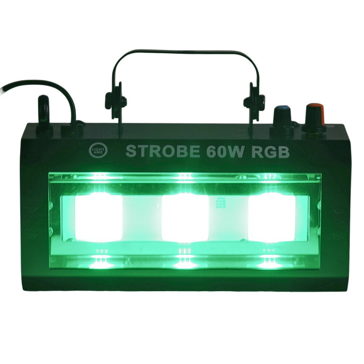 STROBE 60W RGB efekt oświetleniowy stroboskop sceniczny 3x20W COB LED