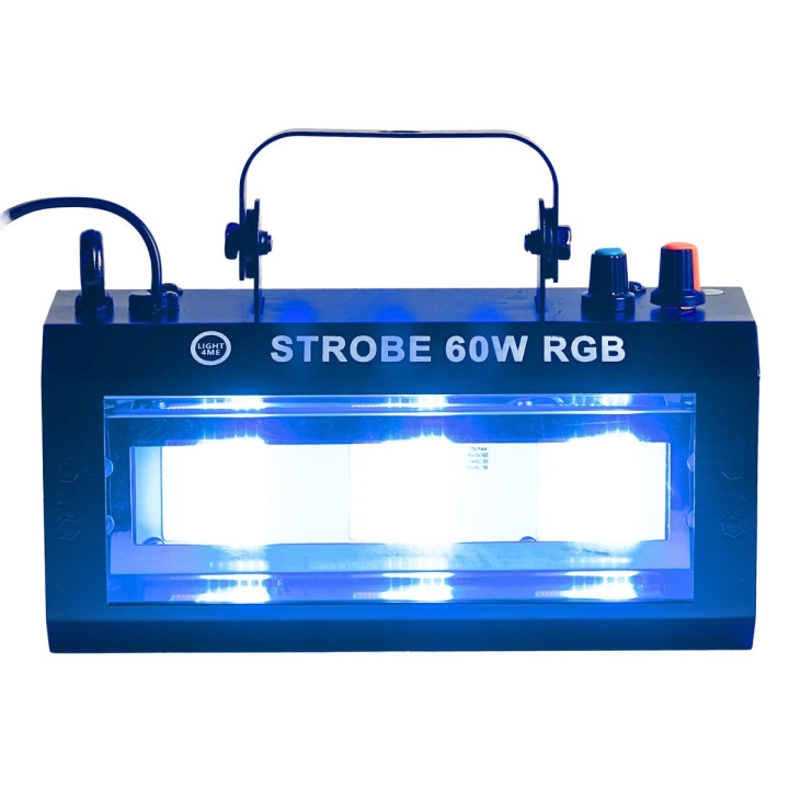 STROBE 60W RGB efekt oświetleniowy stroboskop sceniczny 3x20W COB LED