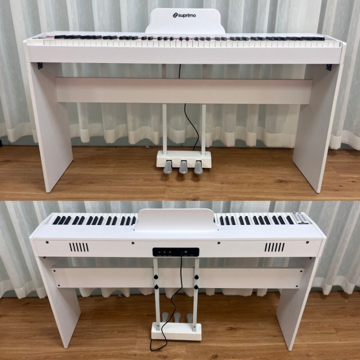 SUPRIMO SDP88 WH pianino cyfrowe stacjonarne ważone klawisze MIDI 2x10W stereo