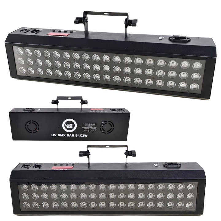 LIGHT4ME UV DMX BAR 54X3W efekt oświetleniowy listwa sceniczna LED IP20