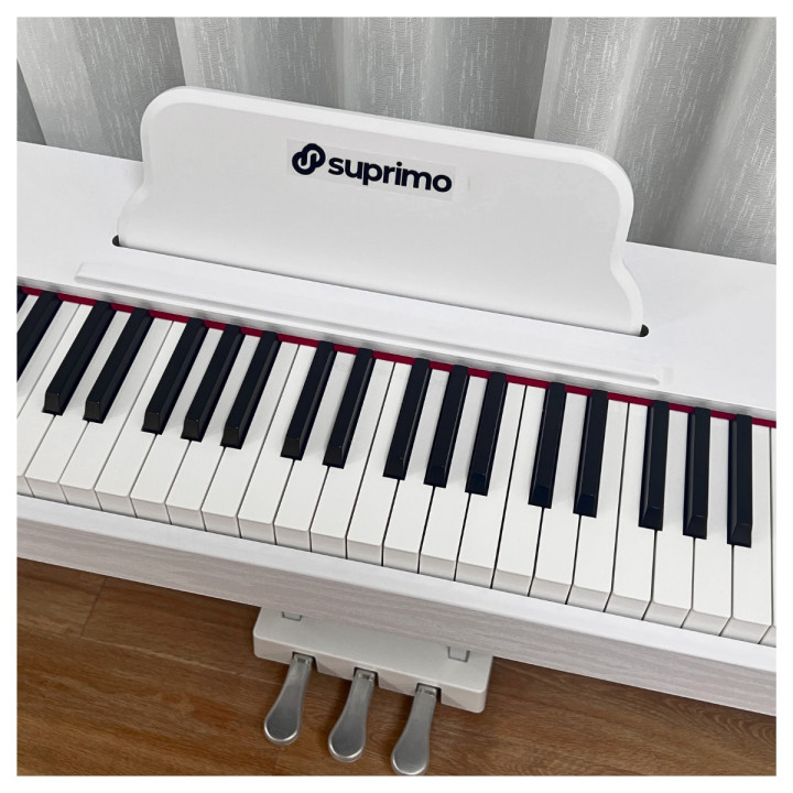 SUPRIMO SDP88 WH pianino cyfrowe stacjonarne ważone klawisze MIDI 2x10W stereo