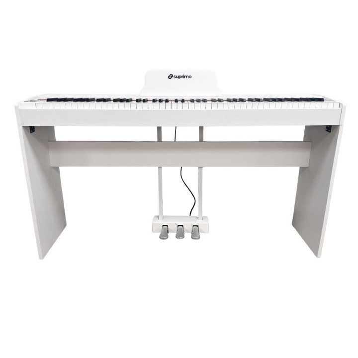 SUPRIMO SDP88 WH pianino cyfrowe stacjonarne ważone klawisze MIDI 2x10W stereo