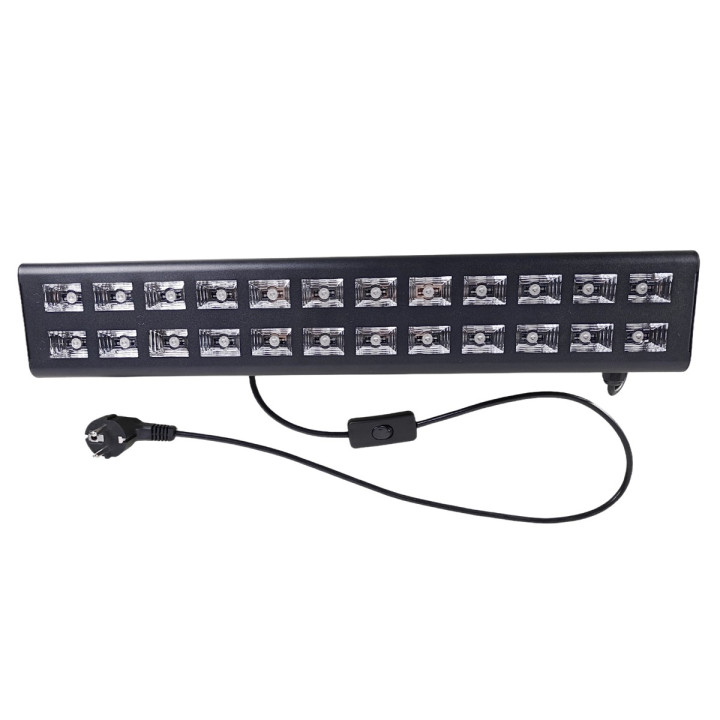 Listwa LED UV efekt oświetleniowy sceniczna 24x3W LED uchwyt montażowy