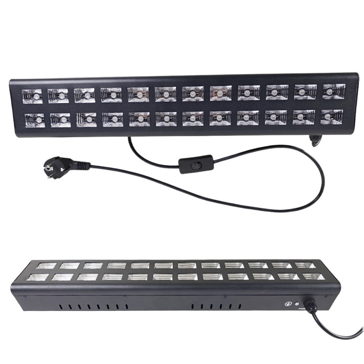 Listwa LED UV efekt oświetleniowy sceniczna 24x3W LED uchwyt montażowy