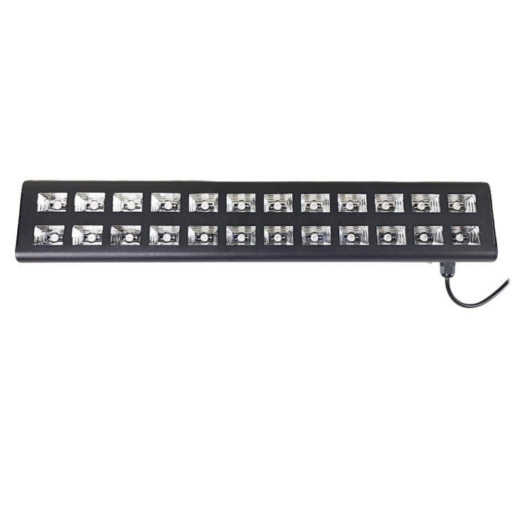 Listwa LED UV efekt oświetleniowy sceniczna 24x3W LED uchwyt montażowy