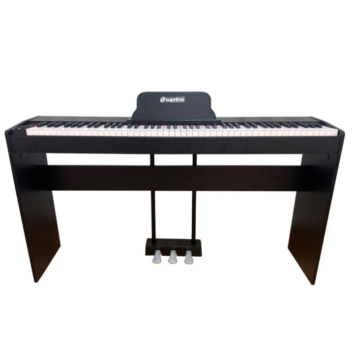 SDP88 BK pianino cyfrowe stacjonarne ważone klawisze MIDI 2x10W stereo
