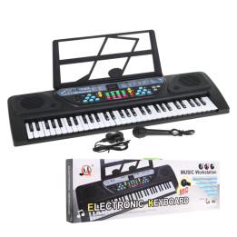 Keyboard z trybem nauki dla dzieci 5+ Stojak na nuty Mikrofon Nagrywan