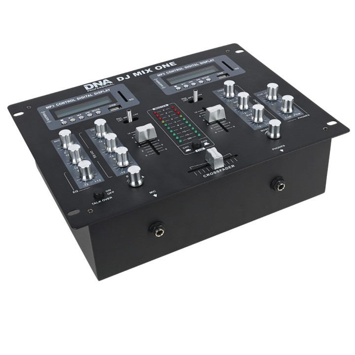 Analogowy mikser dźwięku stereo Bluetooth USB SD 2 kanały MP3