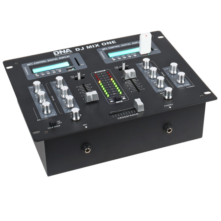Analogowy mikser dźwięku stereo Bluetooth USB SD 2 kanały MP3