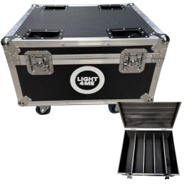 Solidna skrzynia transportowa na 4 stroboskopy sceniczne STROBE 4IN1