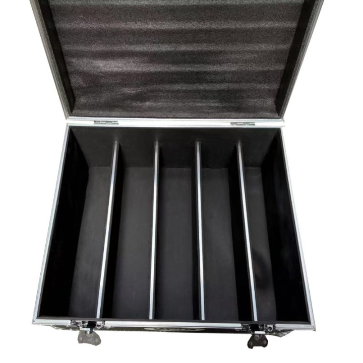 Solidna skrzynia transportowa na 4 stroboskopy sceniczne STROBE 4IN1