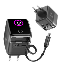 Ładowarka sieciowa GaN 70 W TFT - EU NEWELL NL5012