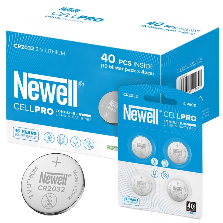 NEWELL NL4668 Bateria litowa CellPro CR2032 40 szt. blister