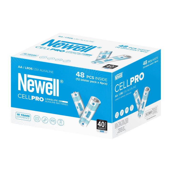 NEWELL NL4666 Bateria alkaliczna CellPro AA 48 sztuk