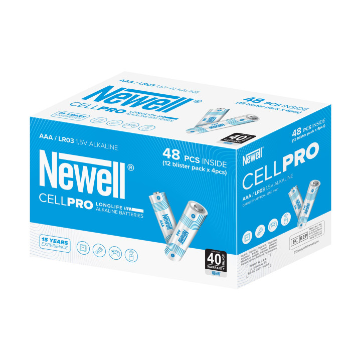 NEWELL NL4667 Bateria alkaliczna CellPro AAA 48 szt