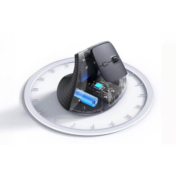 Bezprzewodowa mysz pionowa 2.4G, 4000 DPI 1x AA różowa UGREEN 55917
