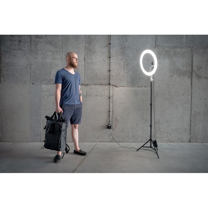 NEWELL RL-18A Lampa pierścieniowa LED 3200 K - 5500 K biała