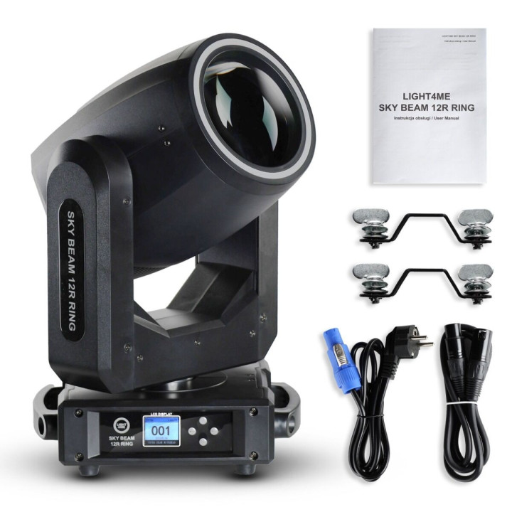LIGHT4ME SKY BEAM 12R RING głowica ruchoma beam DMX lampa wyładowcza