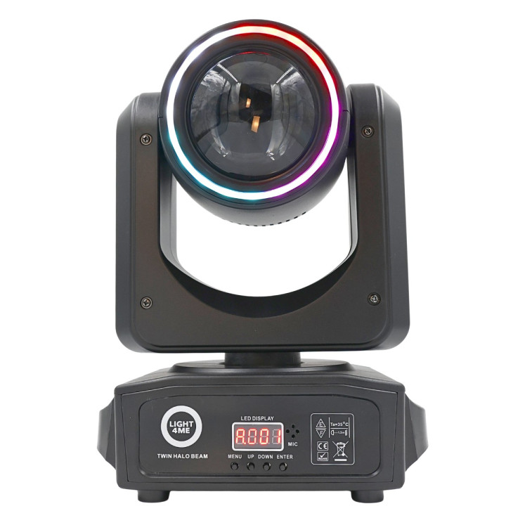 Podwójna głowica ruchoma beam 2x60W RGBW LED DMX TWIN HALO BEAM