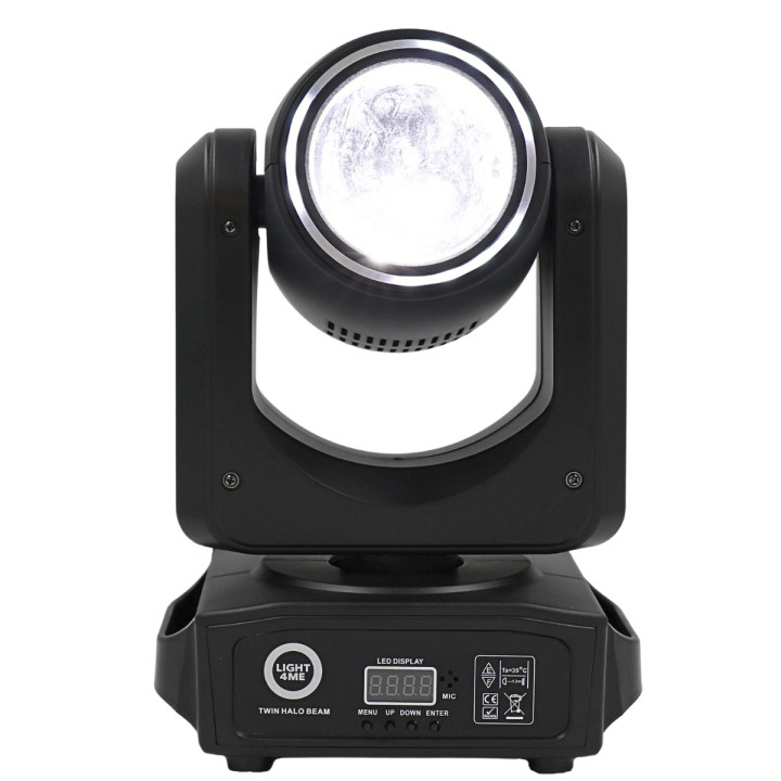 Podwójna głowica ruchoma beam 2x60W RGBW LED DMX TWIN HALO BEAM