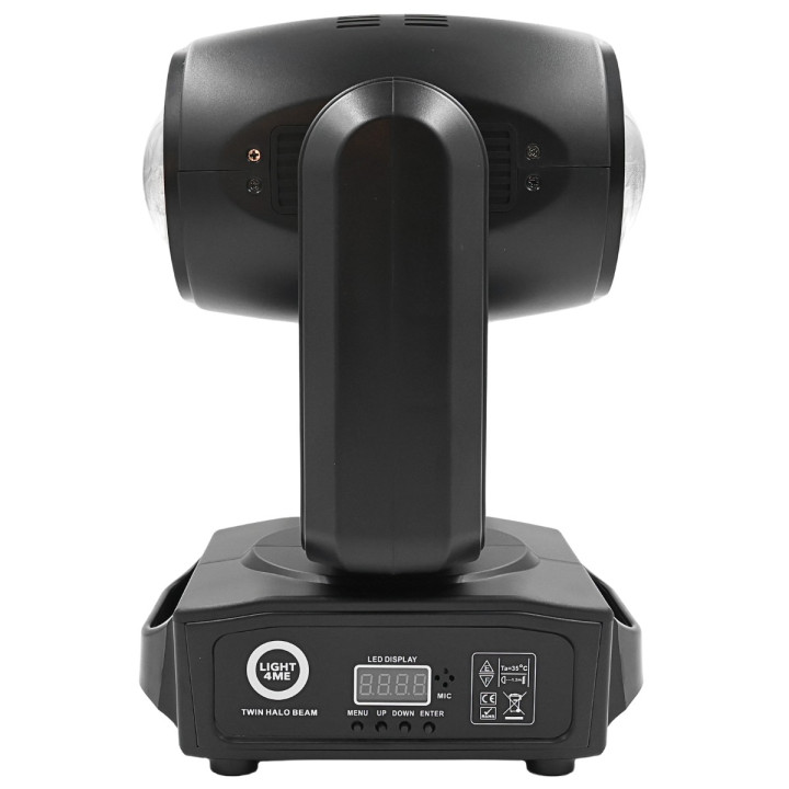 Podwójna głowica ruchoma beam 2x60W RGBW LED DMX TWIN HALO BEAM