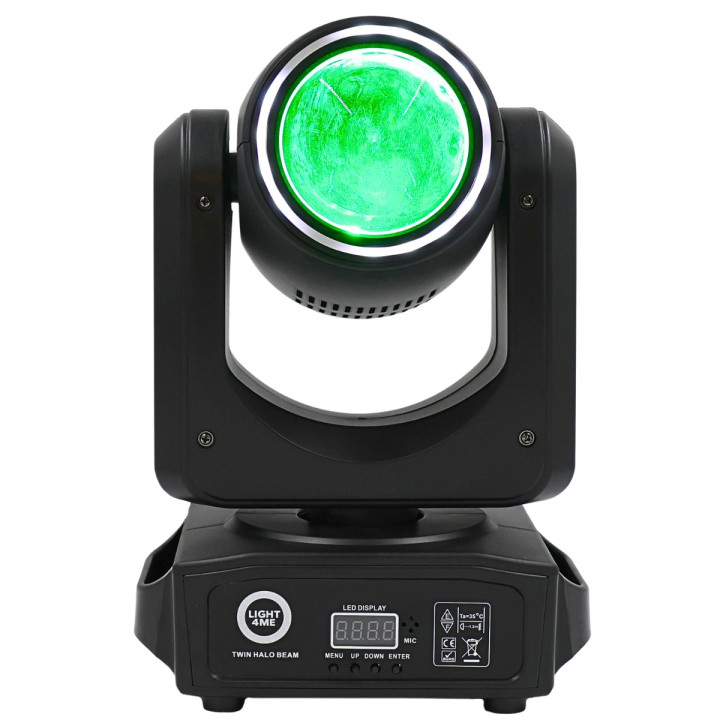 Podwójna głowica ruchoma beam 2x60W RGBW LED DMX TWIN HALO BEAM