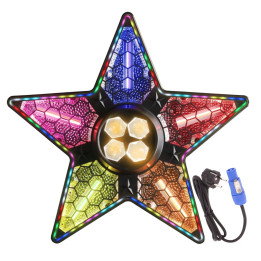 LIGHT4ME STARLIGHT multiefekt 3w1 LED DMX Bee Eye Retro Halo 9x10W RGBW
