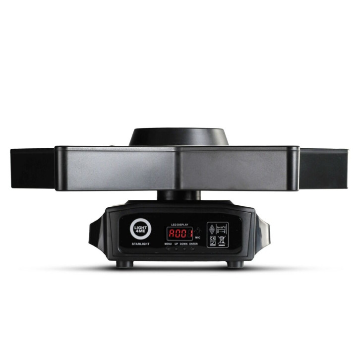 LIGHT4ME STARLIGHT multiefekt 3w1 LED DMX Bee Eye Retro Halo 9x10W RGBW