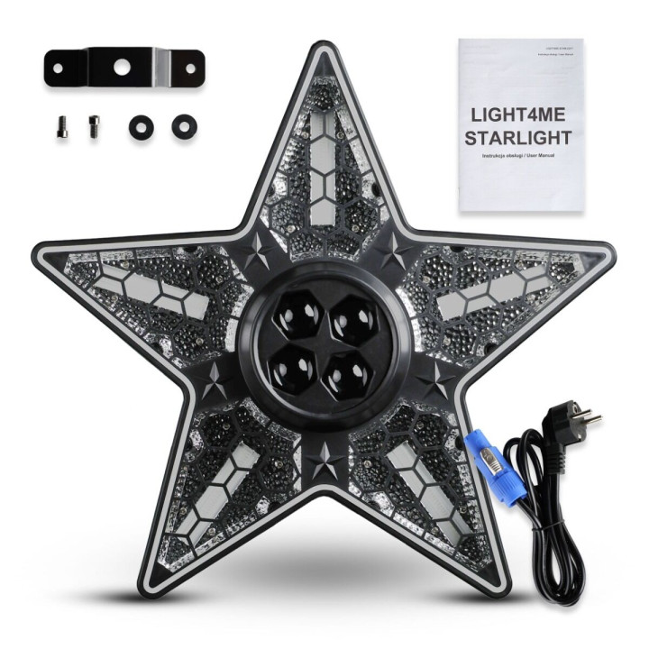 LIGHT4ME STARLIGHT multiefekt 3w1 LED DMX Bee Eye Retro Halo 9x10W RGBW