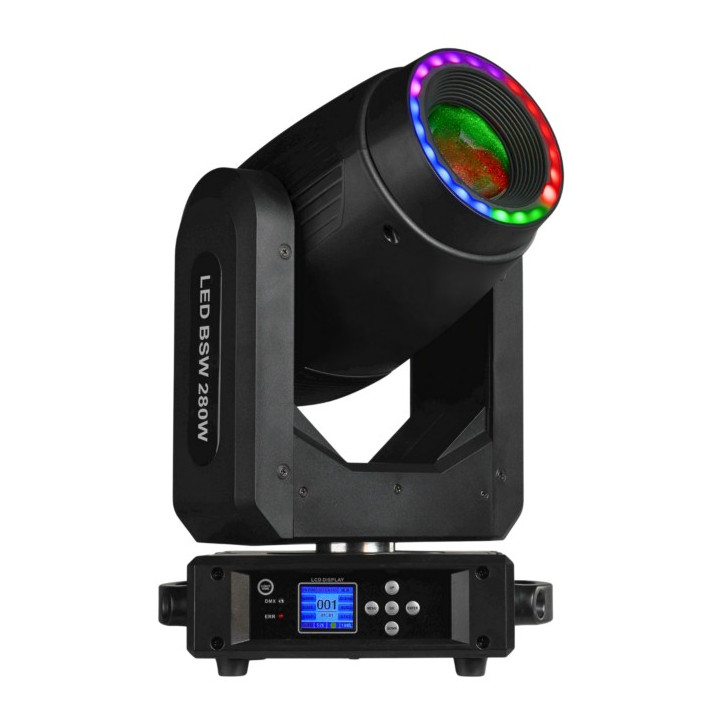 Głowica ruchoma hybryda beam spot wash DMX efekt ring 22x0,2W LIGHT4ME