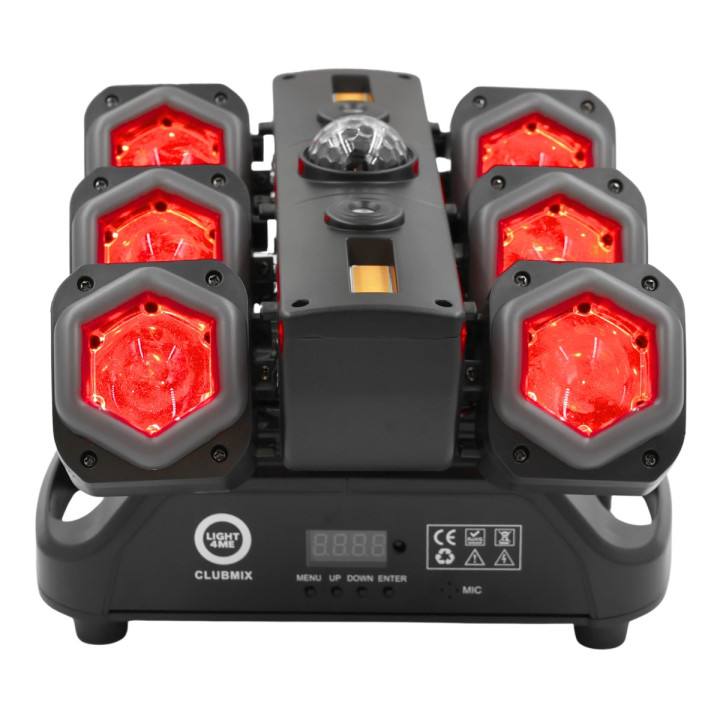 MULTIEFEKT OŚWIETLENIOWY LED DMX 6w1 BEAM MAGIC BALL STROBO LASER