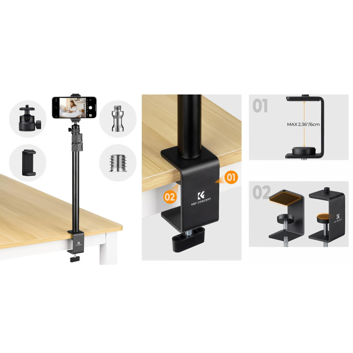 K&F Concept Statyw biurkowy C-Clamp