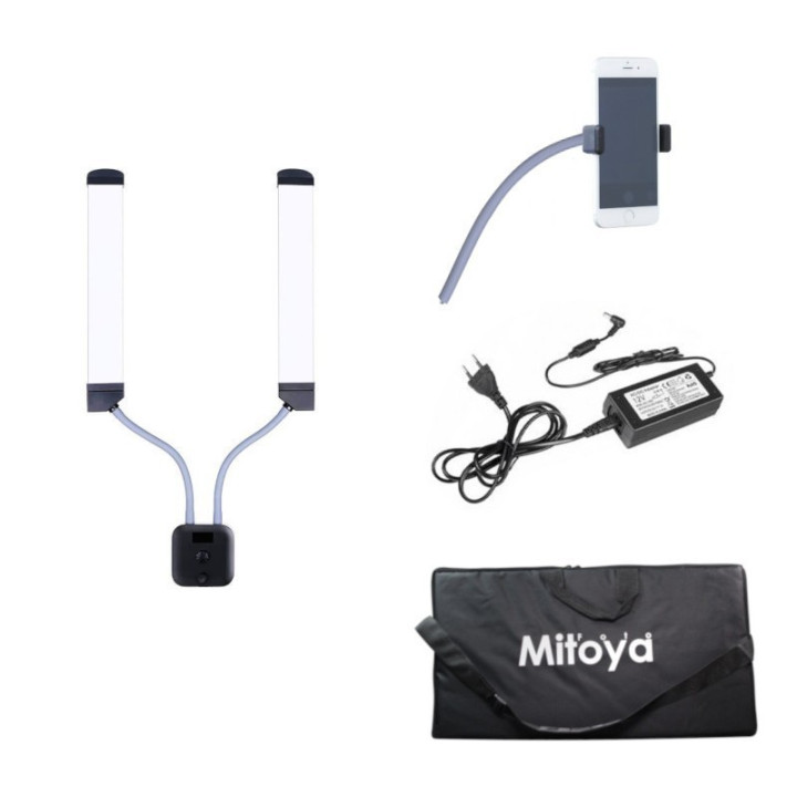 MITOYA MTY176 Lampa kosmetyczna LED 2w1 z giętkimi ramionami