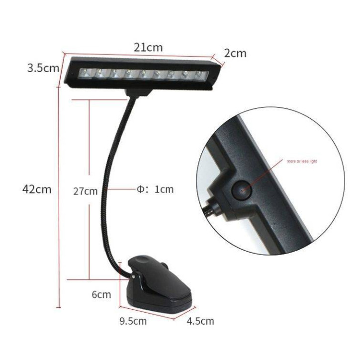 KERA AUDIO PD14 BK Lampka do pulpitu