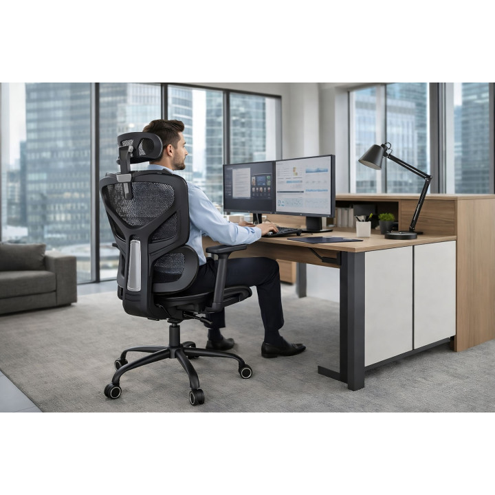 MOZOS ERGO-V Fotel ergonomiczny biurowy obrotowy