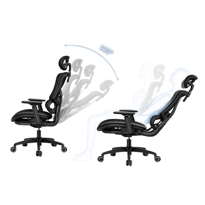 MOZOS ERGO-V Fotel ergonomiczny biurowy obrotowy