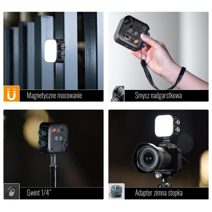 Lampa LED kompaktowa 2500-9900K K&F Concept KF34.035